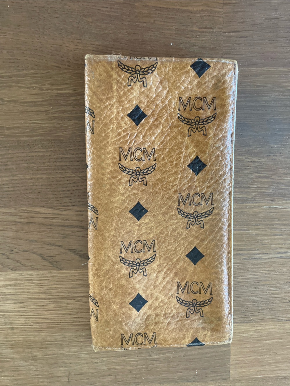 MCM Logo Long Card Holder Wallet